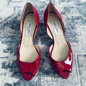 Jimmy Choo Patent Leather Kitten Heel